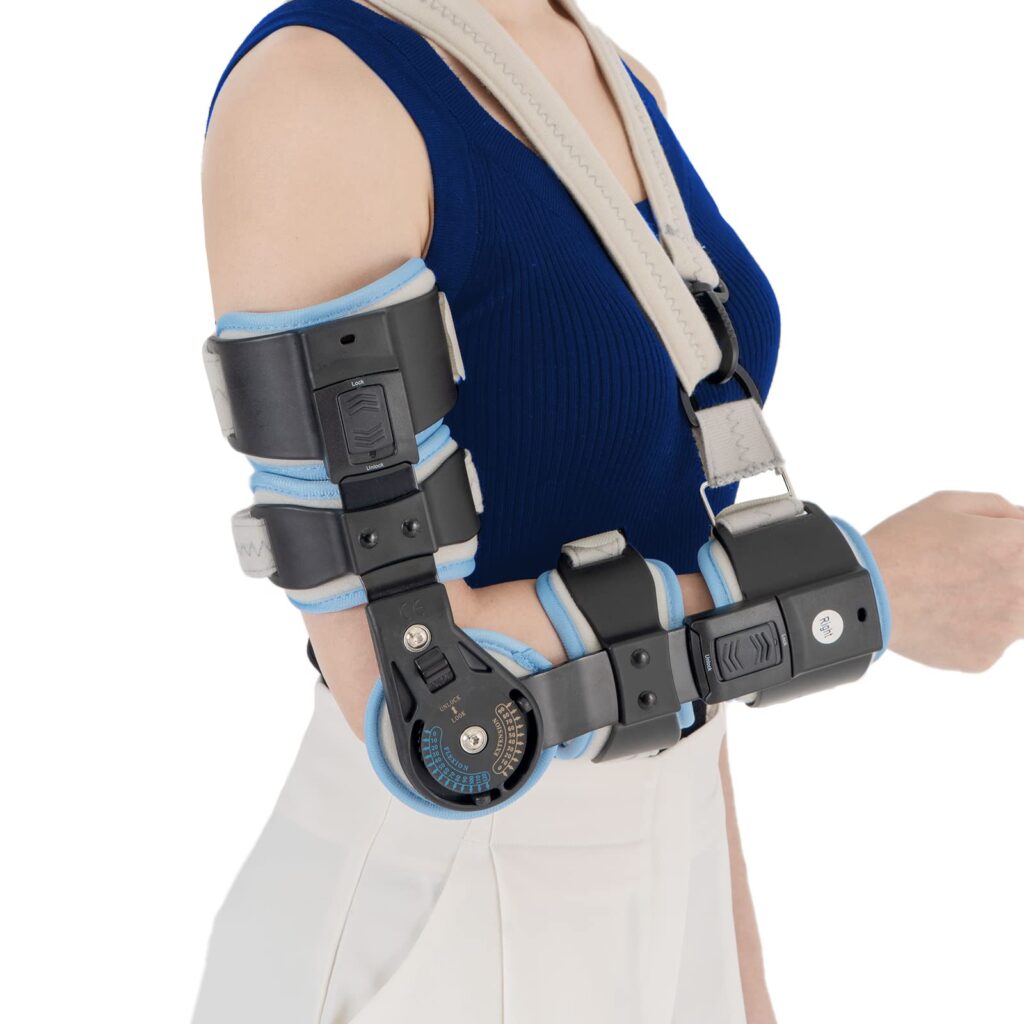 hinged elbow brace