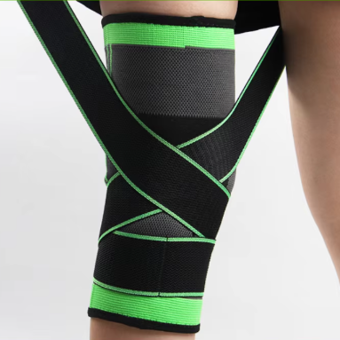 Knitted Knee Sleeve With Adjustable Straps - Image 2
