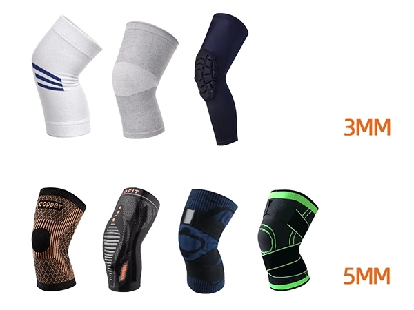 Custom Knee Sleeves Thickness Options Custom Knee Sleeves Color